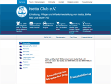 Tablet Screenshot of isetta-club.de